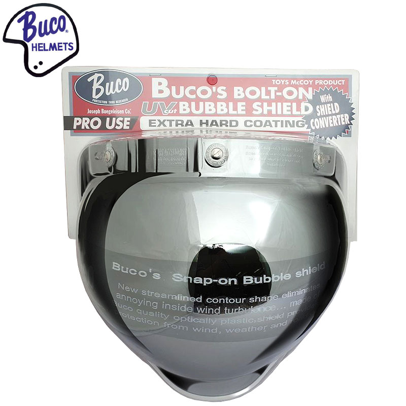 BUCO ボルトオン・バブルシールド WITH シールドコンバーター クロームミラー|SEABEES Military Mega Store