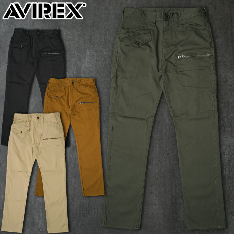 AVIREX アビレックス #7834910002 ストレッチ ドビー 8ポケットパンツ メンズ 男性 ボトムス ズボン カジュアル アメカジ ミリタリー 春 夏 秋 冬