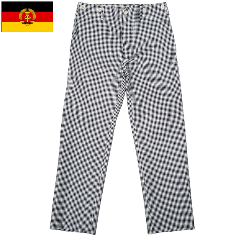 楽天市場】DEADSTOCK 東ドイツ軍 Chef Pants 千鳥格子 44 46