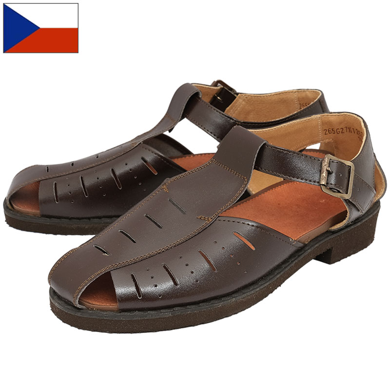 【新品未使用】80’s チェコ軍 グルカサンダル デッドストック 25㎝ 黒 DEAD STOCK】Cezch Army Gurkha Sandal チェコ軍 グルカ