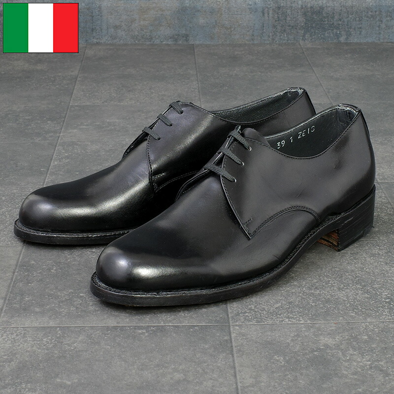 花*を様 新品チェコ軍オフィサーサービスシューズポストマンシューズ28.5cm黒 seabees_22091913