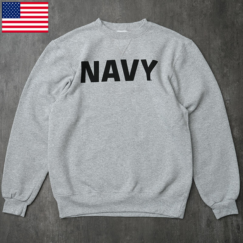 US NAVY アメリカ軍 米軍 海軍 ミリタリー 刺繍ロゴ スウェット 2132020-m.jpg
