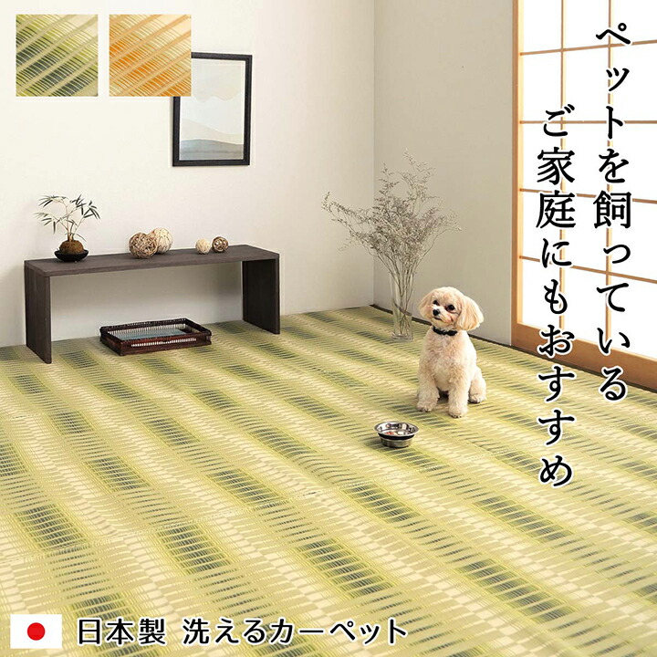 洗える ござ 日本製 国産 引っ敷き 思わしい 除菌吹き付ける相応う 敷詰 引っ敷き 床材 アウトドア 余暇 愛玩動物 本間4.5畳（約286.5×286糎）