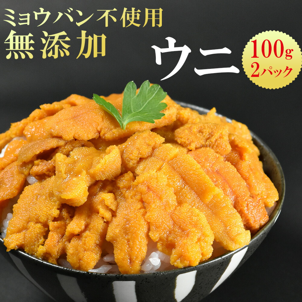 無添加 うに ミョウバン 不使用 100g×2 約4人前 海鮮ギフト ウニ 雲丹 海鮮丼 珍味 チリ産 家庭用 お祝い 海の幸 ギフト プレゼント お取り寄せグルメ  高級 刺身 送料込 家飲み ごちそう おもてなし パスタ 出荷