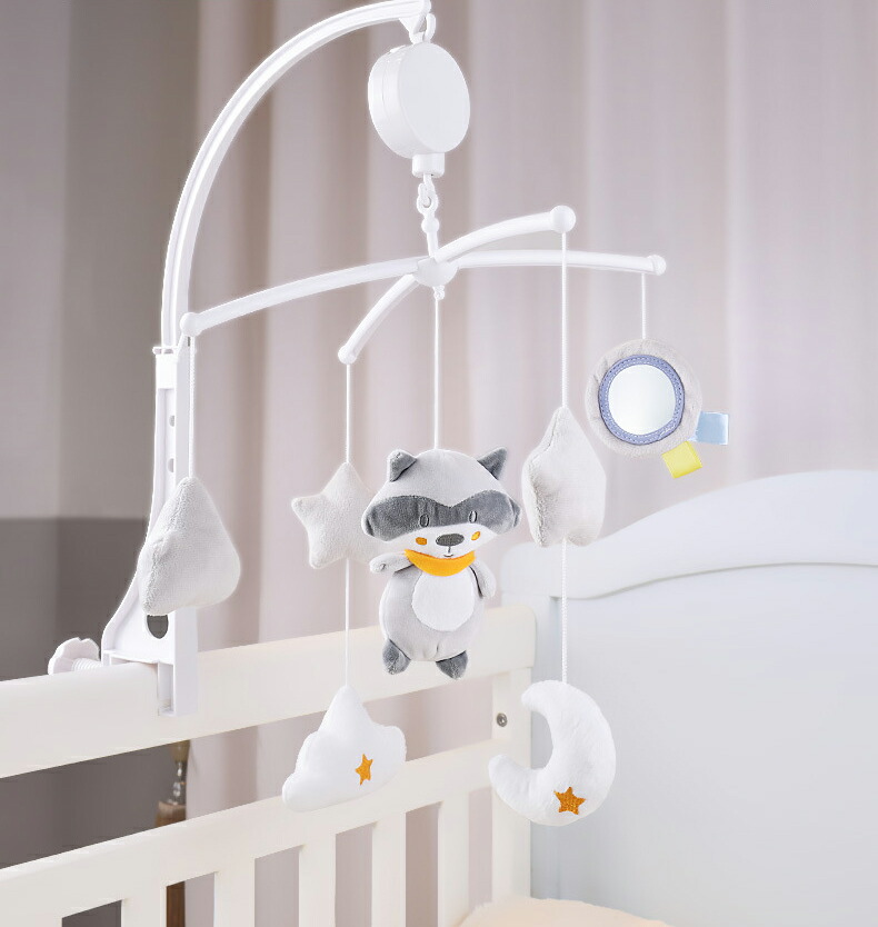 赤ちゃん おもちゃ ミュージカルベビーベッドモバイル玩具幼児ベッドベルガラガラ玩具回転ベッドサイドベルベビーベッド ベビーコンフォート布玩具ミュージカルベビーベッドモバイル玩具 春夏新作