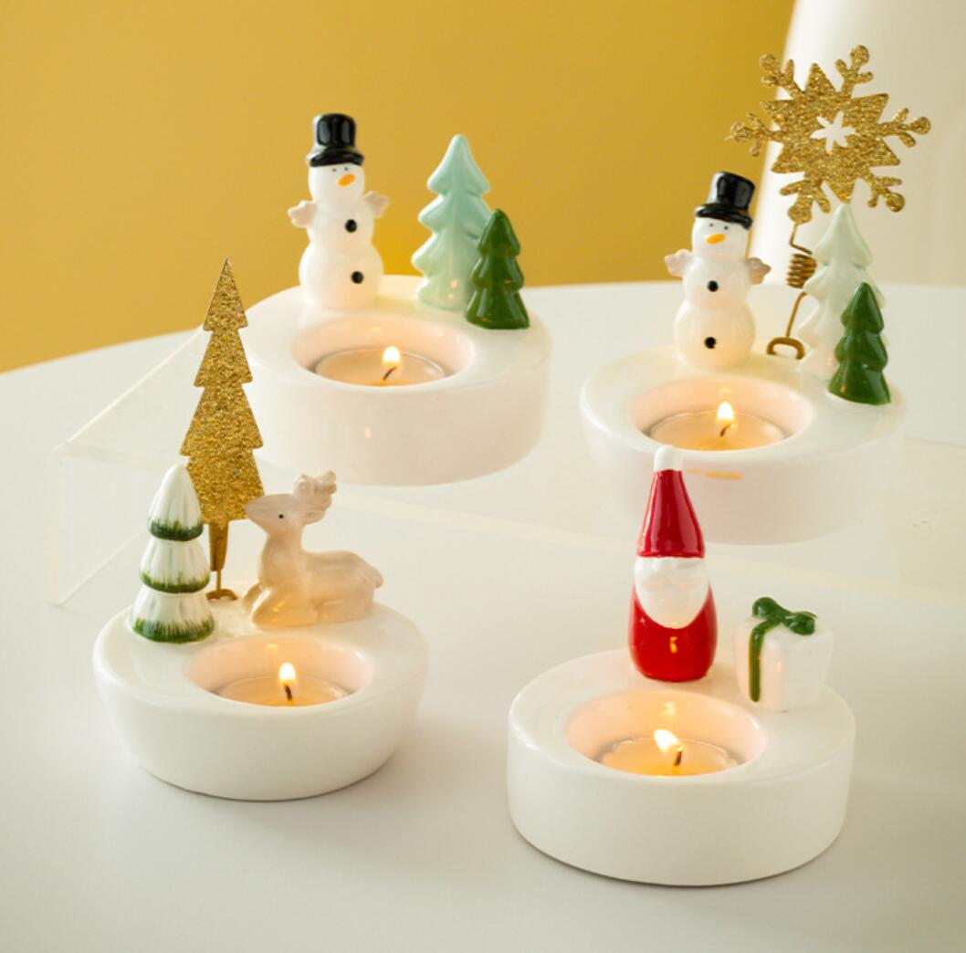 楽天市場】【送料無料】キャンドルホルダー サンタクロース クリスマス