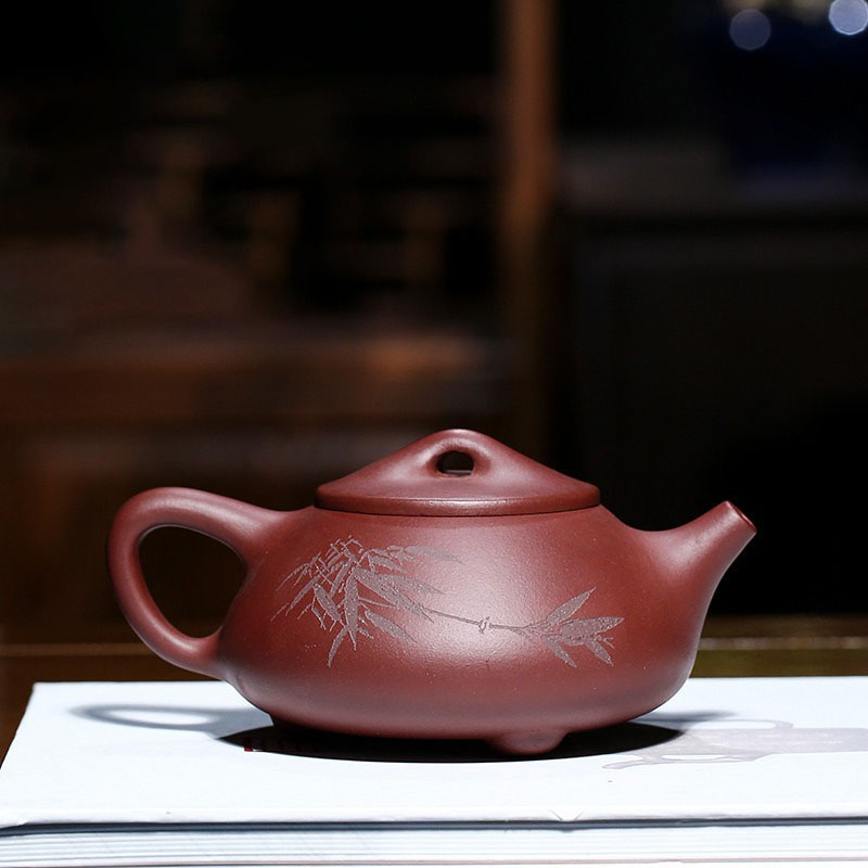紫砂急須 茶道具 宜興 紫砂壷 朱泥 茶壺 急須 煎茶道具 766 工芸品