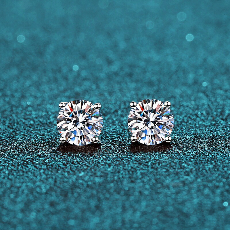 海外ファッションブランド通販サイト【公式】 楽天市場】ピアス モアサナイト 0.2ct 0.3ct 0.5ct 0.8ct 1ct アクセサリー
