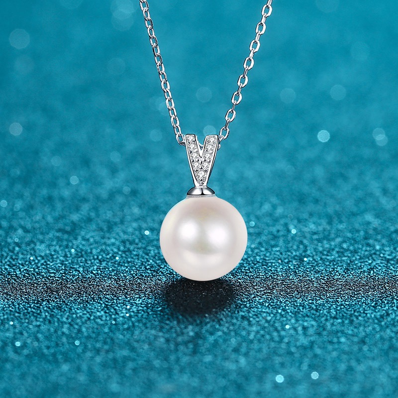 モアサナイト ネックレス 0.045ct シルバー925 ペンダント レディー 普段使い 冠婚葬祭 ネックレス モアッサナイト 卒業式 人工ダイヤモンド ネックレス プレゼントパーティー mxl103｜Sea Heart