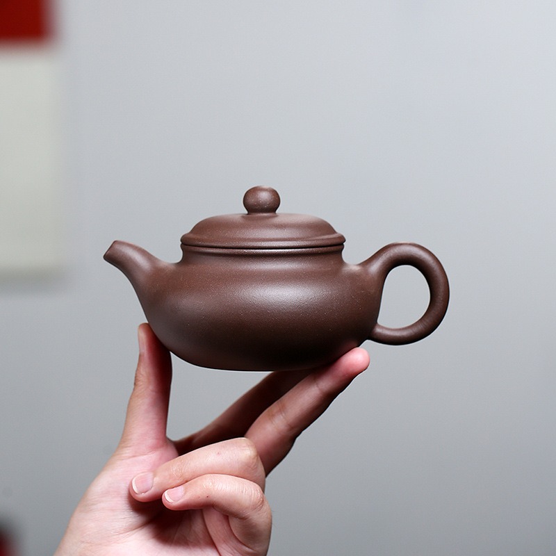 紫砂急須 茶道具 宜興 紫砂壷 朱泥 茶壺 急須 煎茶道具 766 工芸品