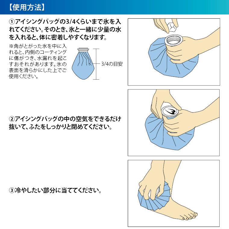 楽天市場 パケット便送料無料 Bodymaker ボディメーカー アイシング バッグ 氷嚢 氷のう 応急処置 疲労回復 リハビリ Iceb3 ｓｅａｌａｓｓ