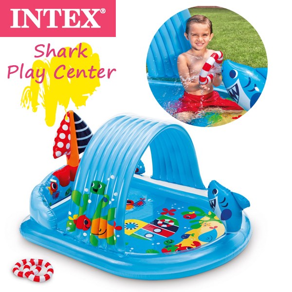 楽天市場 Intex インテックス シャーク プレイセンター プール 海水浴 水遊び ｓｅａｌａｓｓ