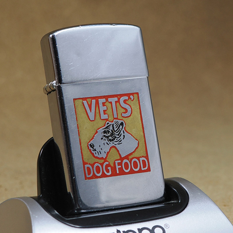 【楽天市場】Zippo：1961年製USED VETS’ DOG FOOD スリムNo.1610ベース ビンテージ ジッポーライター 【現品