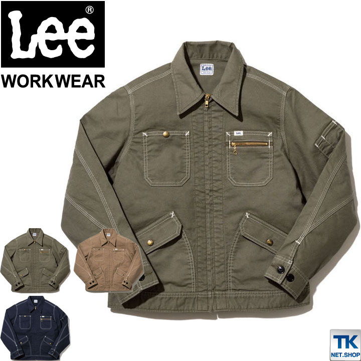 激安単価で エントリー5倍 Lee ジップアップ ジャケット レディース ブルゾン Lee Workwear ストレッチダック リー Zip Up Jacket Bm Lwb