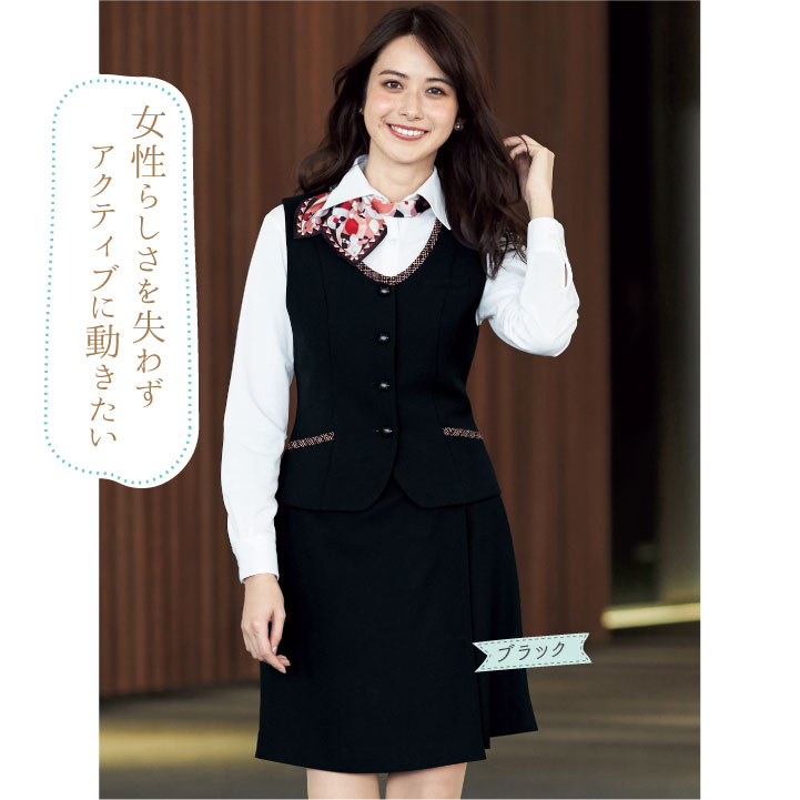 市場 ラップキュロット 仕事服 ストレッチ キュロットスカート 事務服 アンジョア 制服 クリニック オフィス enjoie