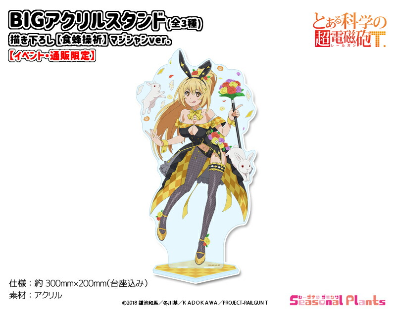 とある科学の超電磁砲T アタリ賞品 アクリルスタンドB.I.G. 3点セット とある科学の超電磁砲T アタリ賞品 アクリルスタンドB.I.G. 3点セット