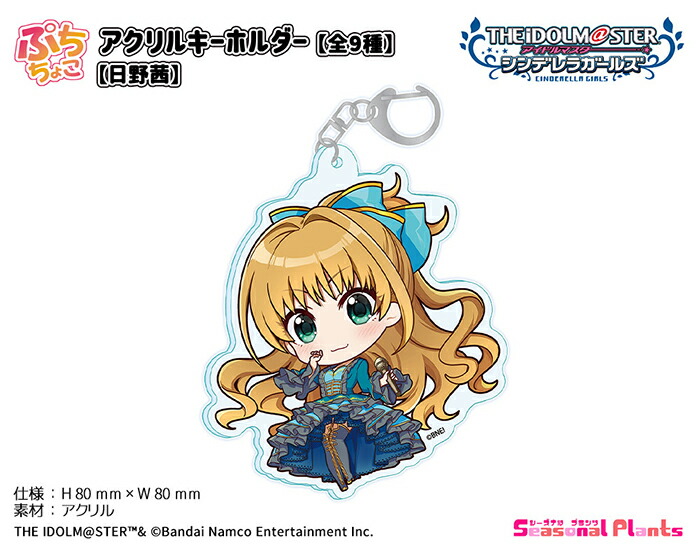 アイドルマスター シンデレラガールズ　ぷちちょこ アクリルキーホルダー 【日野茜】画像