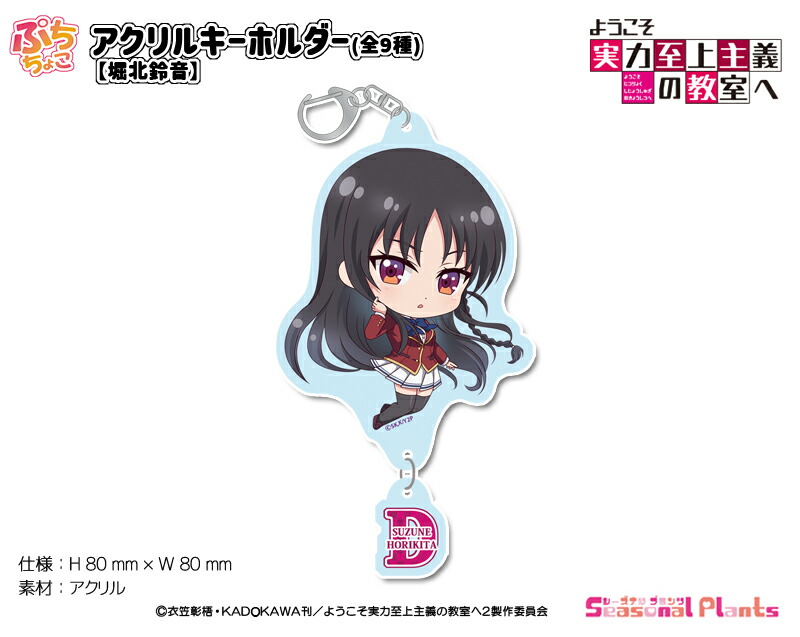 ようこそ実力至上主義の教室へ　ぷちちょこアクリルキーホルダー【堀北鈴音】画像