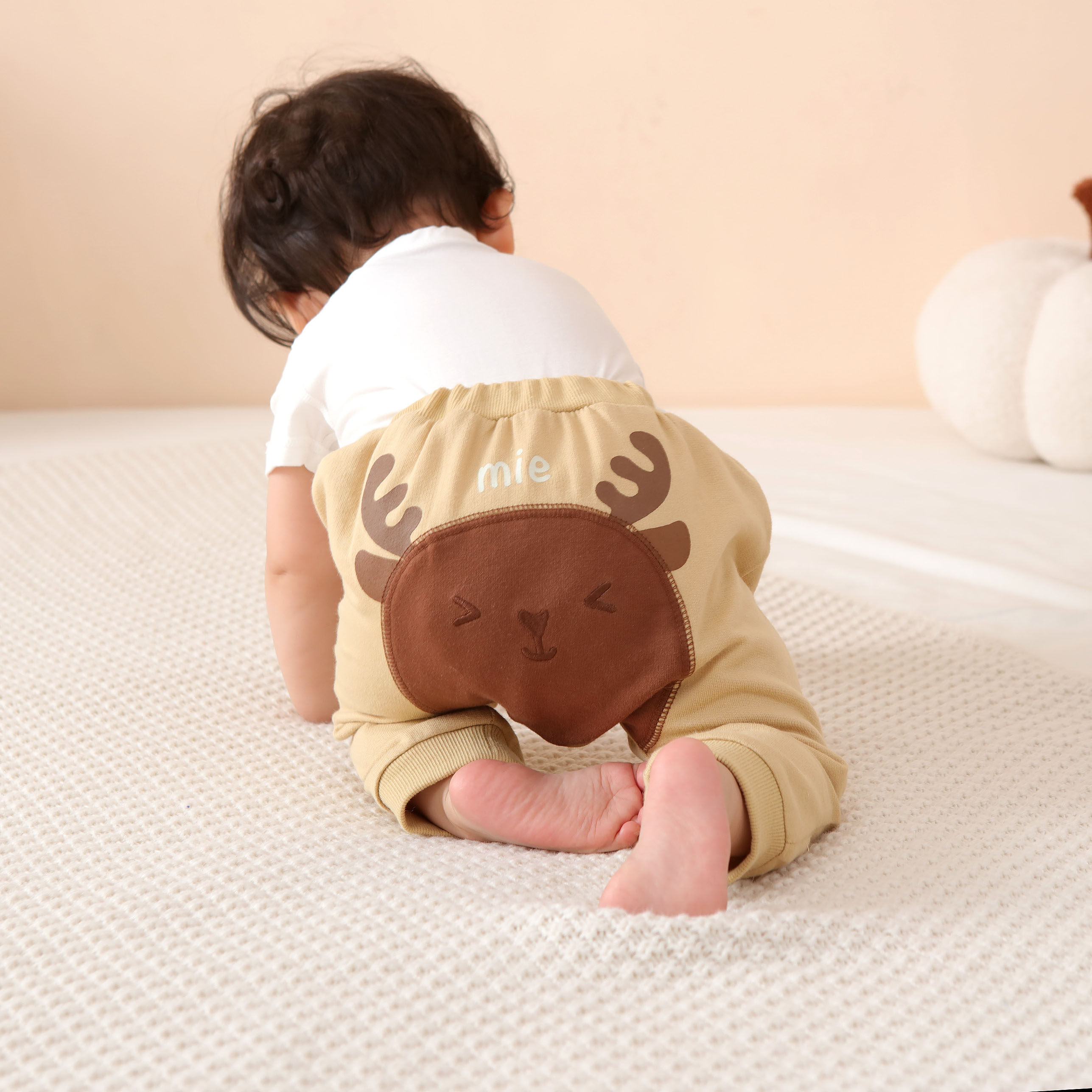 ベビー 赤ちゃん ベビーオムツパンツ ズボン 80cm ベージュ70cm ベビー