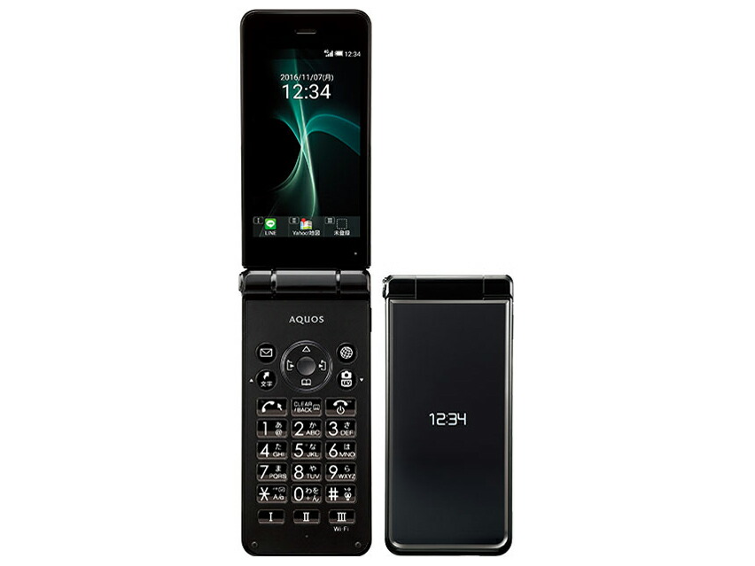 【楽天市場】【中古】Cランク【傷や汚れあり】 SIMフリー 601SH SHARP AQUOS ケータイ2 SoftBank系 ブラック 利用