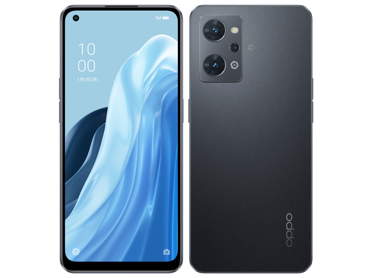 【中古】A序列付ける【目立った傷や汚れた状態なし】 SIM無償性 a201OP OPPO Reno7 A スターリーブラック 受け入れる押さえる〇(白ROM) 貨物輸送無料