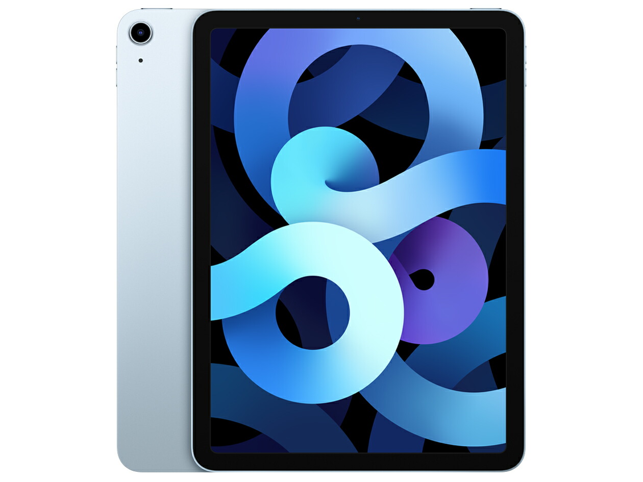 【中古】B序列付ける【やや傷や汚れた状態あり】  iPad Air4 64GB 無線LAN 天の原青み WIFI模範例 本体のみ 貨物輸送無料