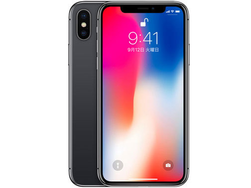 【中古】Bランク【やや傷や汚れあり】 SIMフリー iPhoneX 64GB スペースグレイ 利用制限-(白ロム) 送料無料