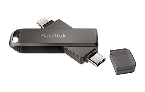 【新品・未使用】SanDisk iXpand Luxe フラッシュドライブ 256GB USBメモリ Lightning USB Type-C USB3.1 Gen1 iPhone iPad対応 R22Z003A 送料無料｜海テク