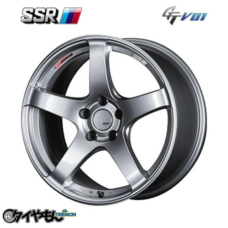 SSR GTV01 17インチ ホイール シルバー 楽天市場】SSR GTV01 17インチ 5H114.3 7J +42 1本 ホイール