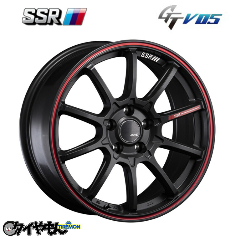 楽天市場】SSR GTV01 18インチ 5H114.3 8J +35 1本 ホイール フラット