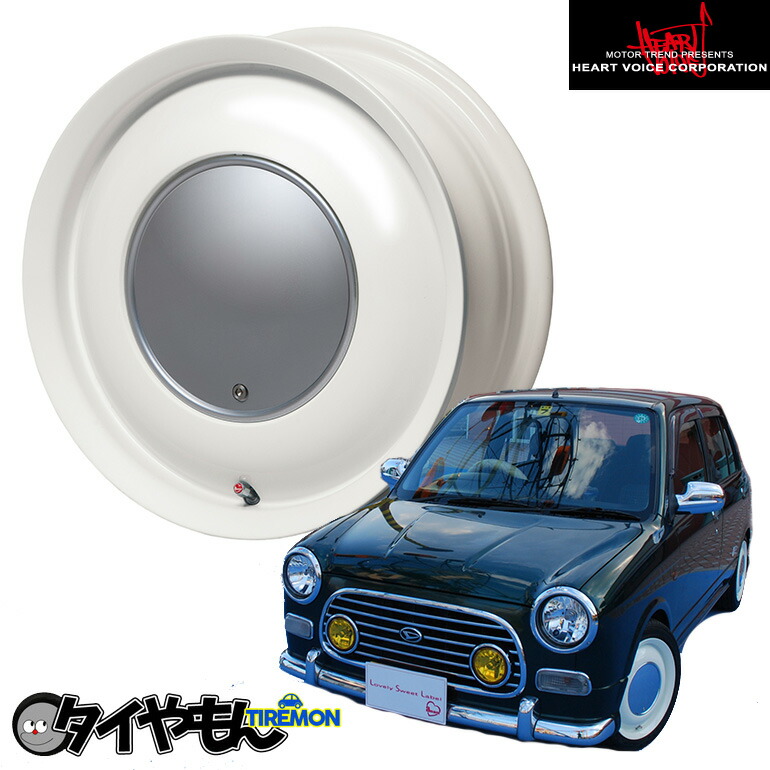 3月17日最大15倍 ハートボイス ラブリースイートレーベル アナム 15インチ 5.0J 4H100 +45 ミルキーホワイト アルミホイール単品 1本 4本以上送料無料 Lovely Sweet Label ラブリースイートレーベルアナム オリジナル