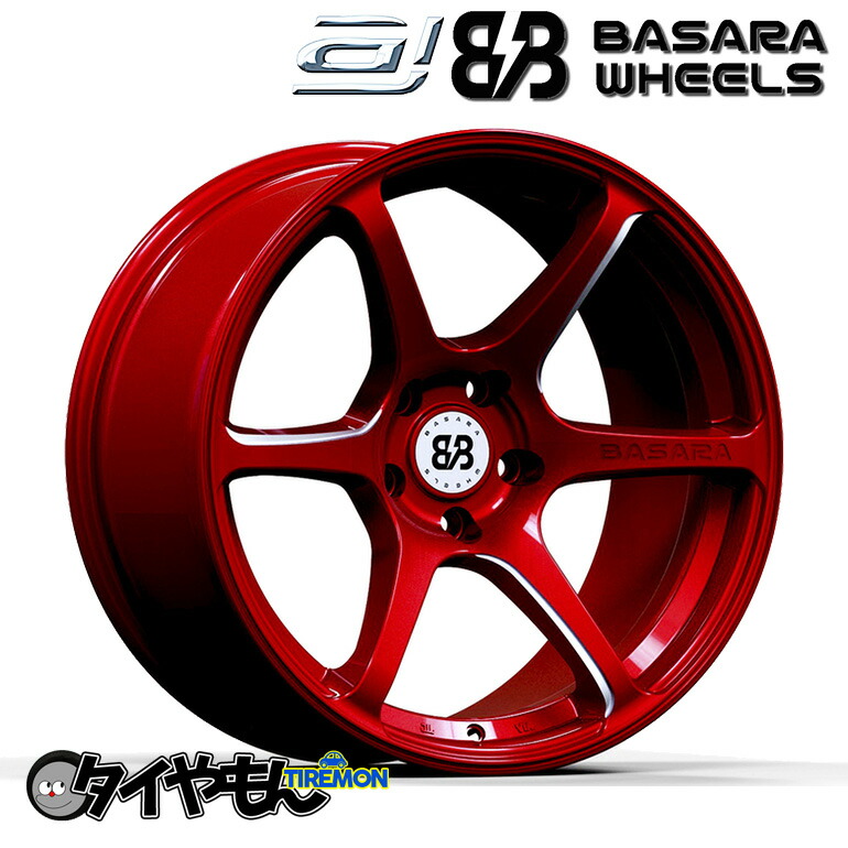 【楽天市場】アクセレラ バサラホイール 18インチ 5H114.3 9.5J +15 2本セット ホイール キャンディレッド BASARA  WHEELS ドリフト GTR : タイやもん