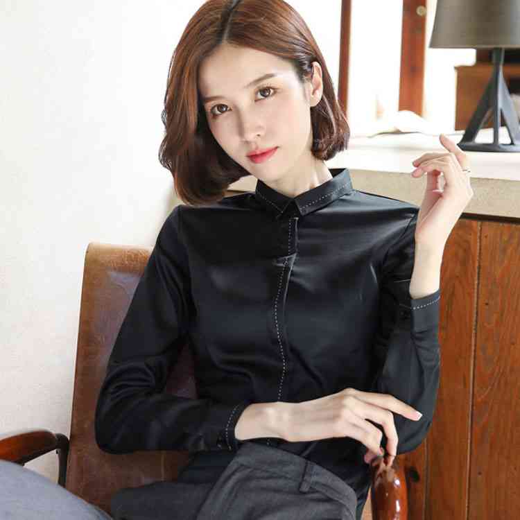 楽天市場 Xs 4xlサイズ シャツ レディース ワイシャツ Yシャツ 長袖 ブラウス 通勤 オフィス ビジネス スーツインナー スリム おしゃれ フォーマル キレイめ 大きサイズ送料無料 Amoremio 楽天市場店