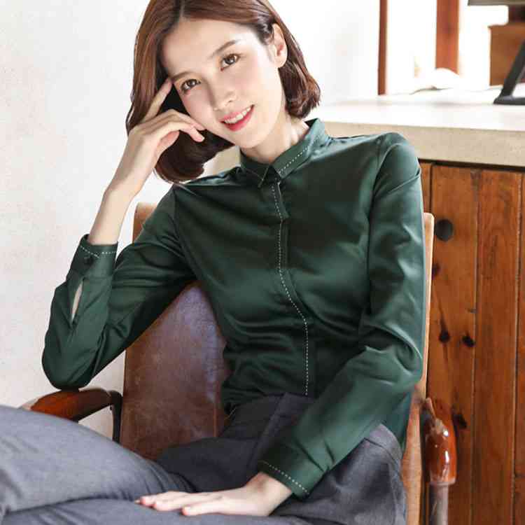 楽天市場 Xs 4xlサイズ シャツ レディース ワイシャツ Yシャツ 長袖 ブラウス 通勤 オフィス ビジネス スーツインナー スリム おしゃれ フォーマル キレイめ 大きサイズ送料無料 Amoremio 楽天市場店