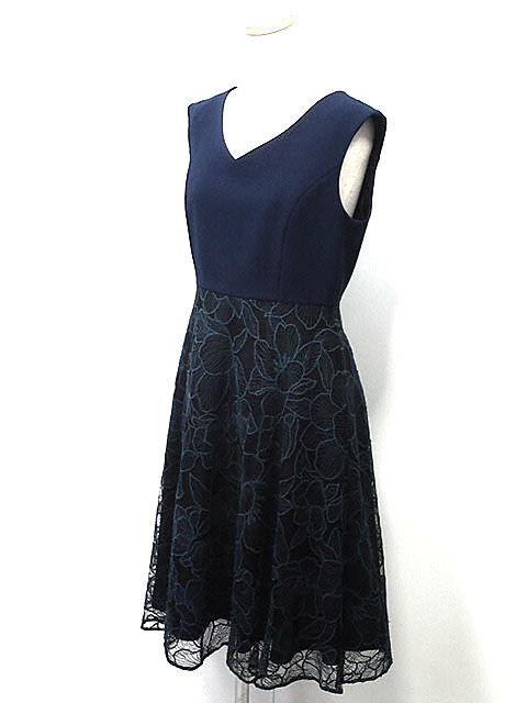 楽天ランキング1位 スプリング30 当店通常が ｄｉａｇｒａｍ ダイアグラム グレースコンチネンタル バイカラーフラワー刺繍ワンピース 中古 あす楽対応 レディース 希少 Labclini Com