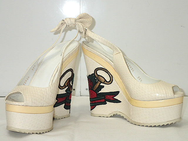 楽天市場】【GUCCI】グッチ ダブルG ウェッジソールサンダル 624409