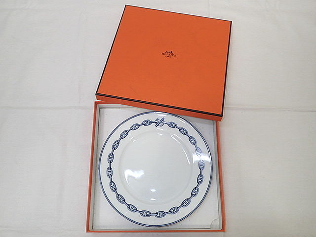新品未使用！エルメス シェーヌダンクル プレート ２枚セット 角皿 HERMES エルメス シェーヌダンクル 角皿 プレート ② - メルカリ