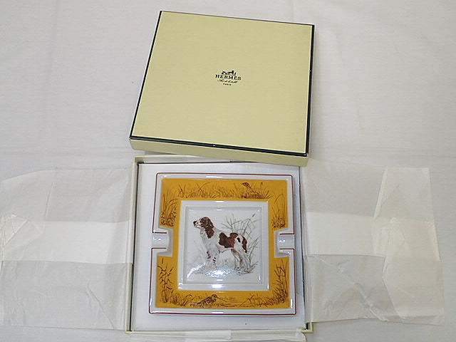 楽天市場】HERMES エルメス アッシュトレイ 灰皿 犬柄 ジャーマン