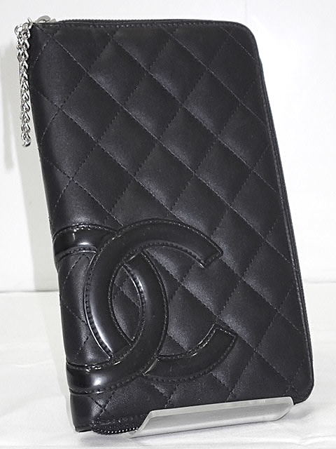 ★【送料無料】【P5倍】【サマー20％】当店通常69300が、ＣＨＡＮＥＬ　シャネル　カンボンライン　ラージ　ジップウォレット/長財布　A26710　当店では以前77,000　【中古】レディース｜セカンド