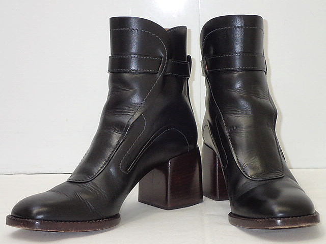 楽天市場】【クロエ】Chloe フランヌ レザー ニット ソックス アンクル