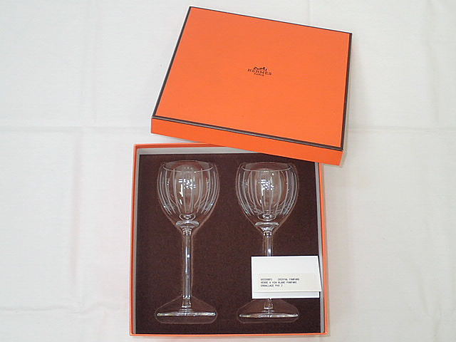 楽天市場】HERMES エルメス ファンファール シャンパングラス 水玉模様