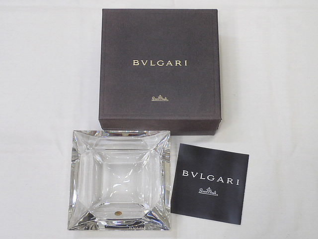 BVLGARI クリスタル灰皿　ブルガリ　小物入れ BVLGARI クリスタル灰皿 ブルガリ 小物入れオンライン ショ