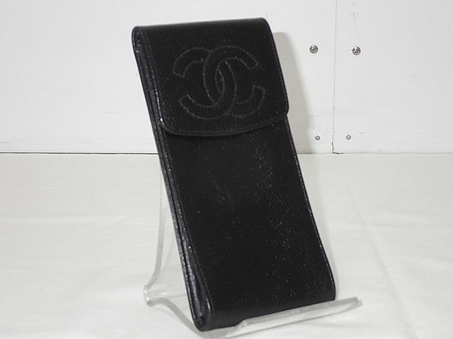 CHANEL シャネル　キャビアスキン　レザー　メガネケース　ブラック 楽天市場】シャネル CHANEL メガネケース ココマーク キャビア