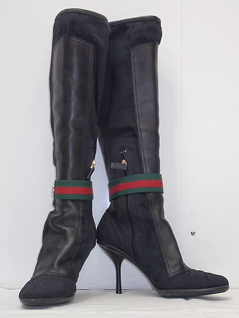 楽天市場】GUCCI グッチ GG スエード ロングブーツ 靴 シューズ ブーツ