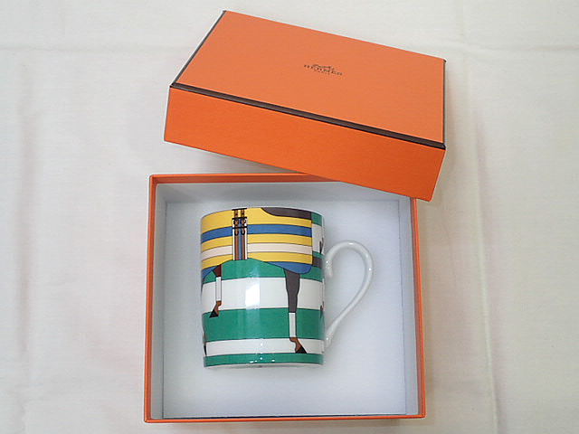 ★【送料無料】【ポイント10倍】ＨＥＲＭＥＳ　エルメス　マグカップ　「ROCABAR/ロカバール」　【未使用】【中古】レディース、メンズ