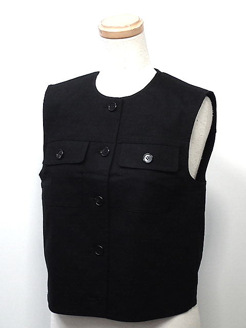 ★【送料無料】ｔｈｅｏｒｙ　セオリー　ベスト　ジレ　GOOD CRUNCH W TRUCKER VEST　【中古】レディース