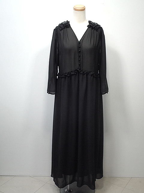 ★【貨物輸送無料】ＩＥＮＡ イエナ ドットフリルワンピース Ｗｅｂ押さえる 25ＳＳ 【中古】レディース