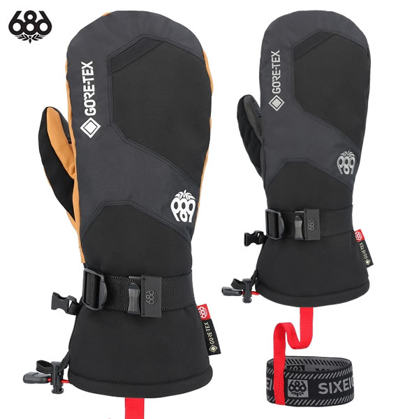 「全品5-15倍 16日08時」24-25 686 グローブ M4WNGLV139 GORE-TEX LEATHER LINER MITT: 正規品/メンズ/スノーボード/スノボ/ミット/ミトン/snow