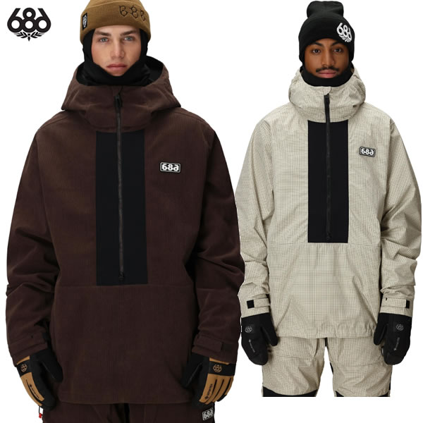 25-26 686 ジャケット M3WN136 Ghost 2.5L Anorak: 正規品/メンズ/スノーボードウエア/スノボ/snow