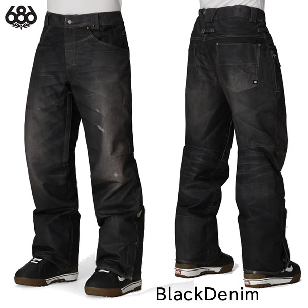 「全品2-15倍 16日08時迄」25-26 686 ズボン下 M3WN227 Deconstructed Denim Insulated Pant: 置き目品/メンズ/スノーボードお召しもの/スノボ/snow